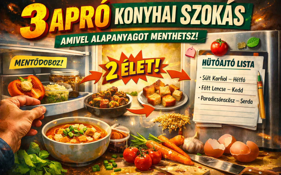 3 apró konyhai szokás   amivel rengeteg alapanyagot megmenthetsz